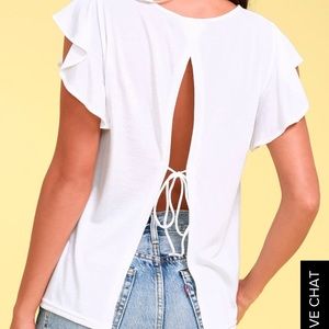 Lulu’s tie open back top